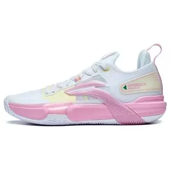 Баскетбольные кроссовки Li Ning Flash 9 Premium Summer Edition Peach мужские розовые белые ABAT023-1 47