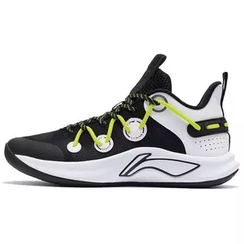 Баскетбольные кроссовки Li Ning Flash Team Durable Non-Slip Low-Top мужские кроссовки Black White ABPR045-1 44