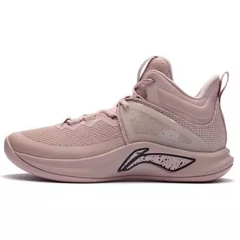 Баскетбольные кроссовки Li Ning Flashing Durable Breathable Mid-Top, мужские баскетбольные кроссовки Fog-Rose-Pink ABAR099-3 46