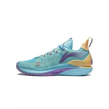 Баскетбольные кроссовки Li Ning Jimmy Butler 2, удобные, универсальные, амортизирующие, дышащие, с низким верхом, детские, баскетбольные кроссовки, цвет Breeze-Blue YKBU056-5 35