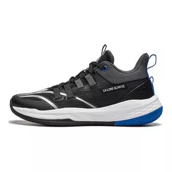 Баскетбольные кроссовки Li Ning Kids Long Fist V3 Low Top с амортизацией, детские кроссовки черного цвета YKBU066-5 32