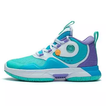 Баскетбольные кроссовки Li Ning Kids Professional Basketball Series Stability Color Block Letter с амортизацией, поддержкой отскока и средним верхом YKBS040-13 41