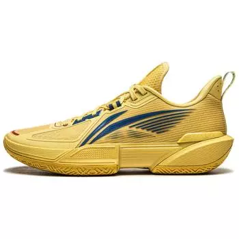 Баскетбольные кроссовки Li Ning Light Speed 2.0 с амортизацией, прочные, низкие, мужские, желто-синие, ABPU023-3 43