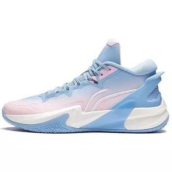 Баскетбольные кроссовки Li Ning Light Speed 1.0 с высокой устойчивостью к истиранию, дышащие, мужские, синие, розовые, ABAS097-5 43