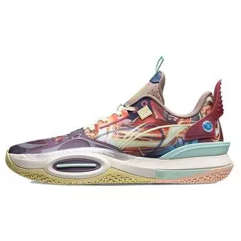 Баскетбольные кроссовки Li Ning Marvel X All City 10 Doctor Strange Rebound Cushioning Low-Top Magic Colorway мужские кроссовки ABAS079-3 39