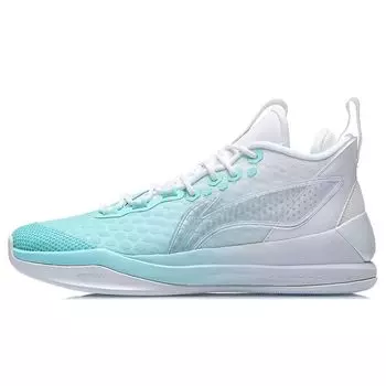 Баскетбольные кроссовки Li Ning Phantom 1 Wade Way Shock Absorbation Rebound Mid-Top унисекс синие белые ABPR015-3 44