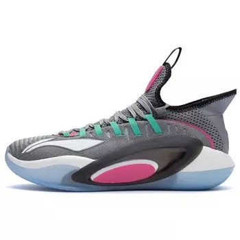 Баскетбольные кроссовки Li Ning Phantom с нескользящей подошвой, износостойкие, мужские, серые, ABAR127-6 44