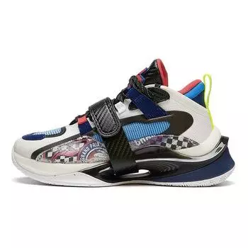 Баскетбольные кроссовки Li Ning Pioneer Spirit Premium 2.5 Low для детей, цвет черный, белый, синий YKBS048-1 42