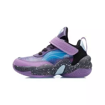 Баскетбольные кроссовки Li Ning Pioneer Team Velcro Rebound Shock Absorbing Breathable Wear Resistance Non Slip Mid Top Kids Basketball Shoes YKNR084-11 28