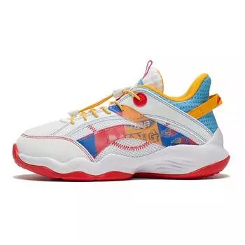 Баскетбольные кроссовки Li Ning Primary 2.5 Non-Slip Durable Low-Go Детские кроссовки Белый Желтый YKBS052-5 33