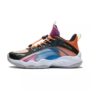 Баскетбольные кроссовки Li Ning Primary 2.0 для детей, черные, солнечно-оранжевые, Vision-синие, YKBS018-7 29