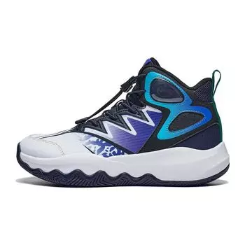 Баскетбольные кроссовки Li Ning Primary 3.0 V2 High-Top Детские кроссовки Черный Белый Синий YKBT074-7 37