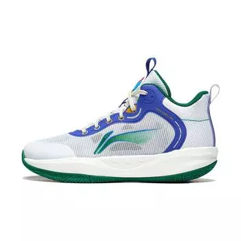 Баскетбольные кроссовки Li Ning Primary 3.0 с амортизацией, комфортные, средней высоты, с отскоком, прочные, детские, белые, YKBT028-51 39
