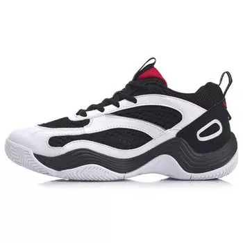 Баскетбольные кроссовки Li Ning Retro, мужские кроссовки, черные, белые, красные AGBP015-1 39