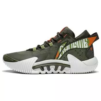 Баскетбольные кроссовки Li Ning Reversal 2 Low, удобные, универсальные, амортизирующие, нескользящие, износостойкие, низкие, мужские, зеленые ABFS003-12 47