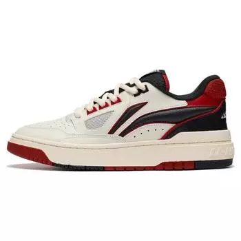 Баскетбольные кроссовки Li Ning Rookie 2, удобные, универсальные, амортизирующие, прочные, низкие, мужские, белые, красные, ABCT039-1 39