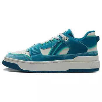 Баскетбольные кроссовки Li Ning Rookie легкие, удобные, универсальные, амортизирующие, нескользящие, с низким верхом, унисекс, белые, синие, ABCT067-2 37