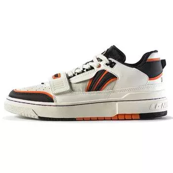 Баскетбольные кроссовки Li Ning Rookie Low Top Retro, мужские кроссовки флуоресцентно-оранжевого цвета ABCS027-2 42