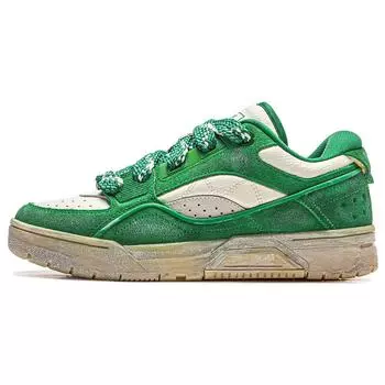 Баскетбольные кроссовки Li Ning Rsr 101 Xxl Seaweed Shock Absorbing Non-Slip Wear-Stick-Up с низким верхом, унисекс, зеленые, серые, ABCT041-5 36