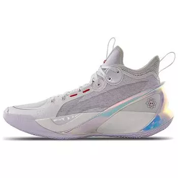 Баскетбольные кроссовки Li Ning Sonic 10 Ultra Non-Slip, износостойкие, дышащие, среднего размера, мужские, белые, ABAS145-1 46