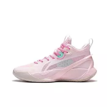 Баскетбольные кроссовки Li Ning Sonic 10 Youth Casual Universal, дышащие, амортизирующие, прочные, детские, клубнично-розовые ABPT097-1 35