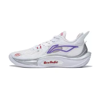 Баскетбольные кроссовки Li Ning Sonic 11 V2 с амортизацией и нескользящей подошвой, мужские белые ABAT045-1 44