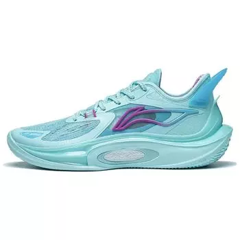 Баскетбольные кроссовки Li Ning Sonic 11 V2 Shock Absorbing Non-Slip Low-Top мужские кроссовки Island-Blue ABAT045-3 45