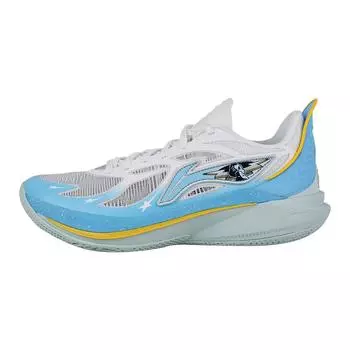Баскетбольные кроссовки Li Ning Sonic 12 PE с амортизацией, износостойкие, низкие, мужские, белые, синие, ABAU019-24 39