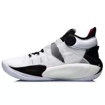 Баскетбольные кроссовки Li Ning Sonic 9 Shock Absorbent Anti-Slip Mid-Top Unisex кроссовки Белые ABAR011-A 41