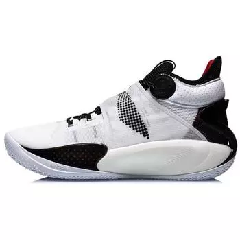 Баскетбольные кроссовки Li Ning Sonic 9 противоскользящие прочные легкие среднего размера мужские баскетбольные кроссовки белые черные ABAR011-1 42