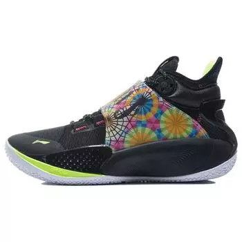 Баскетбольные кроссовки Li Ning Sonic 9 Notre Dame Rebound износостойкие среднего размера мужские баскетбольные кроссовки черные ABAR011-6 39