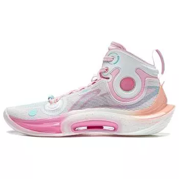 Баскетбольные кроссовки Li Ning Sonic Ultra High-Top мужские кроссовки белые розовые ABAT019-4 45