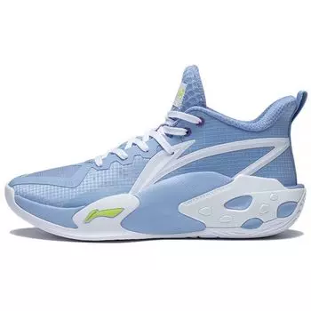 Баскетбольные кроссовки Li Ning Storm 2022 Shock Absorbing Non-Slip Durable Low-Top для мужчин, синие, белые, зеленые, ABFS007-5 44