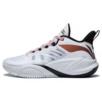 Баскетбольные кроссовки Li Ning Storm 2023 с нескользящей подошвой и износостойкостью, мужские белые ABFT021-2 43