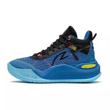 Баскетбольные кроссовки Li Ning Thunder Mid Support Stability Rebound High-Top Детские баскетбольные кроссовки Черный Синий YKBS054-5 31