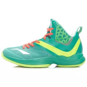 Баскетбольные кроссовки Li Ning Ultra Light 12 Shock Absorbation Support Mid-Top, унисекс, зеленые, ABFK019-4 45