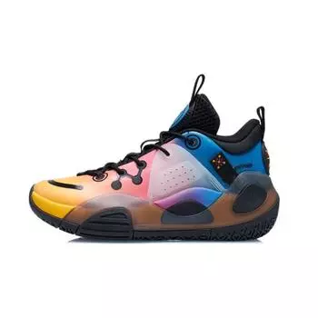 Баскетбольные кроссовки Li Ning Wade All City 9 V1.5 детские кроссовки желтые фиолетовые YKBR044-13 36