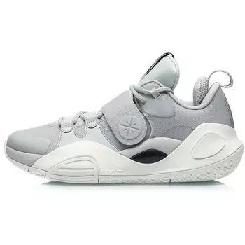 Баскетбольные кроссовки Li Ning Wade All City 8 Gentlemen Trendy с низким верхом и нескользящей подошвой, мужские кроссовки Coin-Gray ABAQ069-6 44