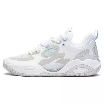 Баскетбольные кроссовки Li Ning Wade Allday Low Top, мужские кроссовки, белые, серые, ABPT007-4 44