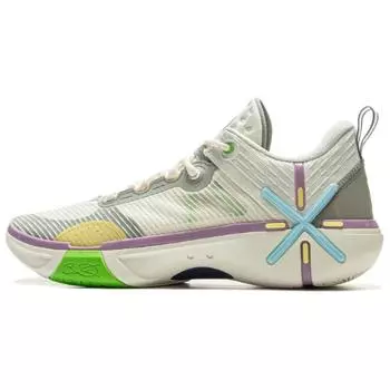 Баскетбольные кроссовки Li Ning Wade Phantom 6 V2, удобные, универсальные, нескользящие, износостойкие, низкие, мужские, бежевые, ABPV021-3 42