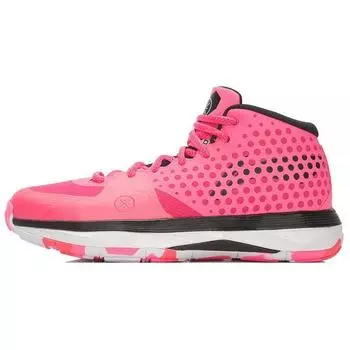 Баскетбольные кроссовки Li Ning Wade Series All Day с амортизацией средней высоты, мужские кроссовки розового и черного цвета ABAL027-2 44