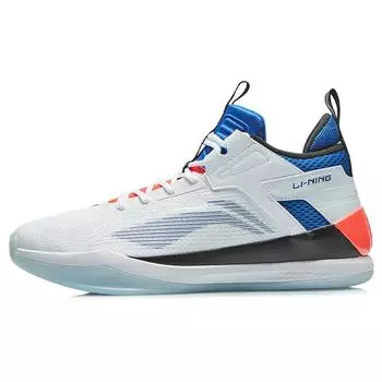 Баскетбольные кроссовки Li Ning Wade Way Strong Attack Fabric TPU Rebound Shock Absorbation, износостойкие, нескользящие, низкие, мужские, белые ABAR115-2 43