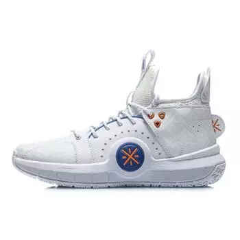 Баскетбольные кроссовки Li Ning Wade Way Durable Breathable Mid-Top, мужские кроссовки Standard-White ABAP079-3 47