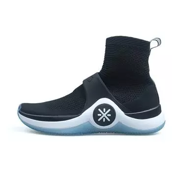 Баскетбольные кроссовки Li Ning Wow 6 Wade 6 прочные дышащие высокие мужские кроссовки черные белые синие ABCM111-1 41