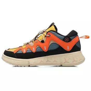 Баскетбольные кроссовки Li Ning Wu Dao 2.3 с амортизацией, легкие, детские, черные, оранжевые, синие YKCR006-3 35