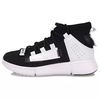 Баскетбольные кроссовки Li Ning Wudao 2 из синтетической кожи с интегрированным плетением, амортизацией, противоскользящими износостойкими и поддерживающими, средней высоты, в стиле ретро AGBP042-3 34