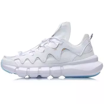 Баскетбольные кроссовки Li Ning Wudao 2.3 Lite Fabric Round Toe с амортизирующими нескользящими износостойкими низкими кроссовками в стиле ретро для женщин, белые AGBR052-2 36