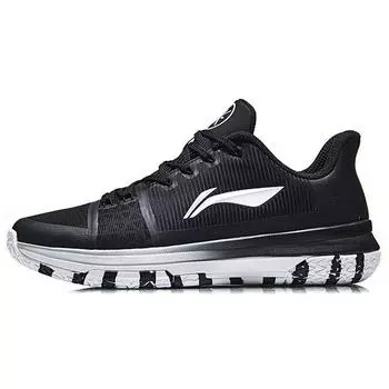 Баскетбольные кроссовки Li Ning Xiaolong Durable Low Top Unisex Sneakers Black White ABAN031-4 41