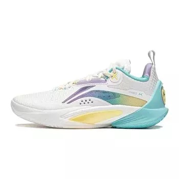 Баскетбольные кроссовки Li Ning Youth Flash 10 с высоким верхом, детские кроссовки белого и фиолетового цветов YKBT115-4 36