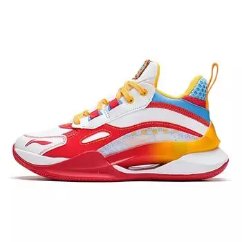 Баскетбольные кроссовки Li Ning Youth Team 2.5 Comforty Rebound Support Mid Top Детские баскетбольные кроссовки Белый Красный Синий YKBS050-15 33